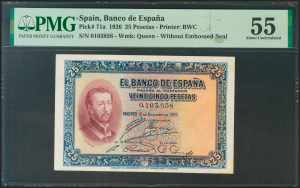 25 pesetas. October 12, 1926. Without ... 
