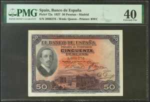 50 pesetas. May 17, 1927. Without series. ... 