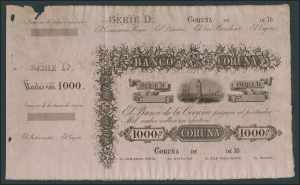 1000 Reales de Vellón. November 25, 1857. ... 