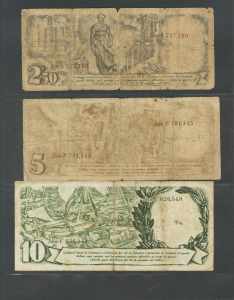 Conjunto de 10 billetes del Banco de ... 