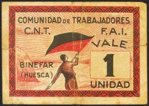 BINEFAR (HUESCA). 1 Unidad. (1936ca). ... 