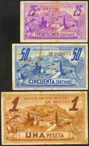 AINSA (HUESCA). 25 Céntimos, 50 ... 