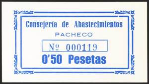 PACHECO (MURCIA). It is worth 50 cents. ... 