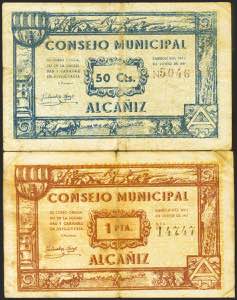 ALCAÑIZ (TERUEL). 50 Céntimos y ... 
