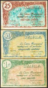ALELLA (BARCELONA). 25 Céntimos, 50 ... 