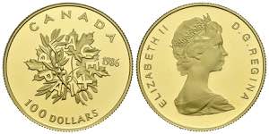 CANADA. 100 Dollars. (Au. 16,96g/27mm). ... 