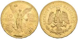 MEXICO. 50 Pesos. (Au. 41,64g/37mm). 1921. ... 
