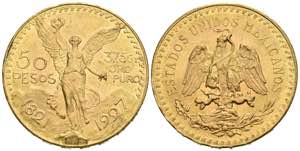MEXICO. 50 Pesos. (Au. 41,61g/37mm). 1927. ... 