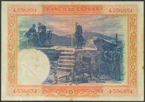 100 pesetas. July 1, 1925. No ... 