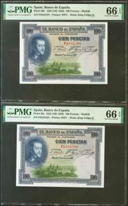 100 pesetas. July 1, 1925. Correlative ... 