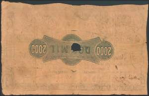 2000 Reales. May 14, 1857. Bank of ... 