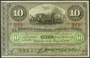 SPANISH BANK OF THE ISLAND OF CUBA. 10 ... 