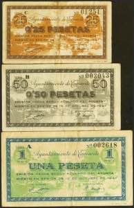 TAMARITE (HUESCA). 25 Céntimos, 50 ... 