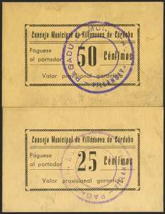VILLANUEVA DE CORDOBA (CORDOBA). 25 cents ... 
