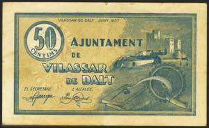 VILASSAR DE DALT (BARCELONA). 50 cents. June ... 