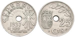 ESTADO ESPAÑOL (1936-1975). 25 Céntimos ... 