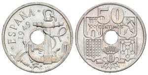 ESTADO ESPAÑOL (1936-1975). 50 Céntimos . ... 
