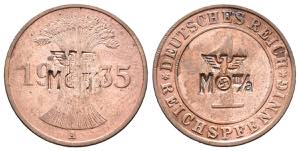 ALEMANIA. 1 Reichspfennig. (Ae. 1,92g/17mm). ... 