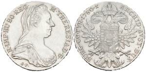 AUSTRIA. 1 Thaler. (Ar. 28,02g/41mm). 1780. ... 