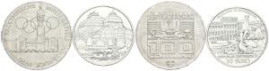 AUSTRIA. Conjunto de 2 monedas de plata de ... 