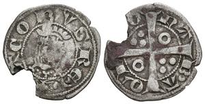 JAIME II (1291-1327). Dinero (Ve. ... 