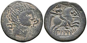 BILBILIS. As. 120-30 a.C. Calatayud ... 