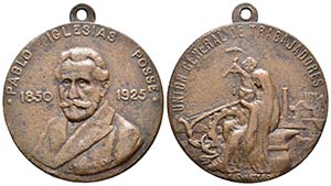 UNION GENERAL DE TRABAJADORES. Medalla. ... 