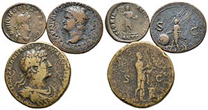 IMPERIO ROMANO. Lote compuesto por 3 monedas ... 