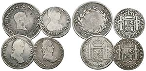 FERNANDO VII. Lote compuesto por 4 monedas ... 