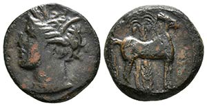 CARTAGONOVA. 1/2 Calco. 220-215 a.C. ... 