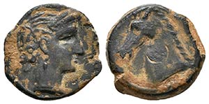 CARTAGONOVA. 1/4 Calco. 220-215 a.C. ... 
