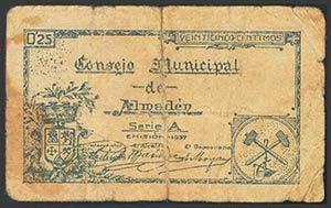 ALMADEN (CIUDAD REAL). 25 Céntimos. 1937. ... 