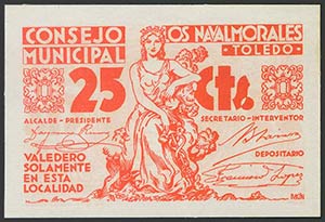 LOS NAVALMORALES (TOLEDO). 25 Céntimos. ... 