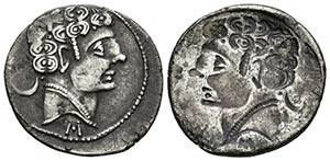 SECOBIRICES. Denario. 120-30 a.C. Saelices ... 