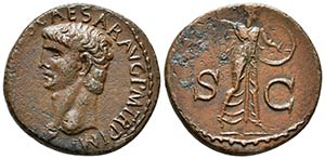 CLAUDIO. As. 41-50 d.C. Roma. A/ Cabeza a ... 