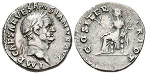 VESPASIANO. Denario. 69-79 d.C. Roma. A/ ... 