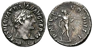 TRAJANO. Denario. 101-102 d.C. Roma. A/ ... 