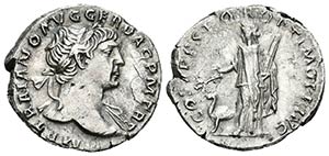 TRAJANO. Denario. 103-111 d.C. Roma. A/ ... 