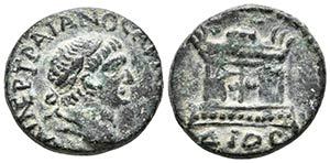 TRAJANO. Ae20. 98-117 d.C. Bithynia, Nicaea. ... 