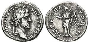 ANTONINO PIO. Denario. 143-144 d.C. Roma. A/ ... 