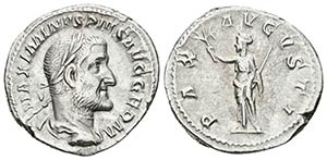 MAXIMINO I. Denario. 235-236 d.C. Roma. A/ ... 