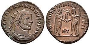 MAXIMIANO. Antoniniano. 295-261 d.C. ... 