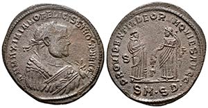 MAXIMIANO. Follis. 286-305 d.C. Serdica. A/ ... 