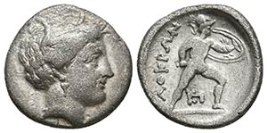 LOKRIS, Opuntii. Hemidracma. 300 a.C. A/ ... 