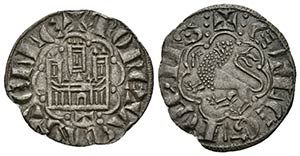 ALFONSO X. Novén. (1252-1284). Toledo. AB ... 