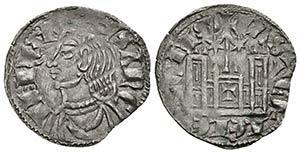 SANCHO IV. Cornado. (1284-1295). Toledo. AB ... 