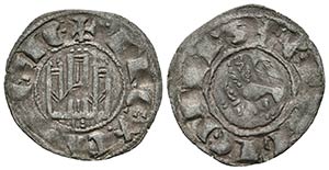 FERNANDO IV. Dinero. (1295-1312). Burgos. B ... 