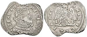 FELIPE III. 4 Taris. 1620. Messina I-P. ... 