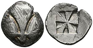 SELINOS, Sicilia. Didracma. 540-515 a.C. A/ ... 