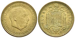 ESTADO ESPAÑOL. 1 Peseta. 1953 *19-61. ... 